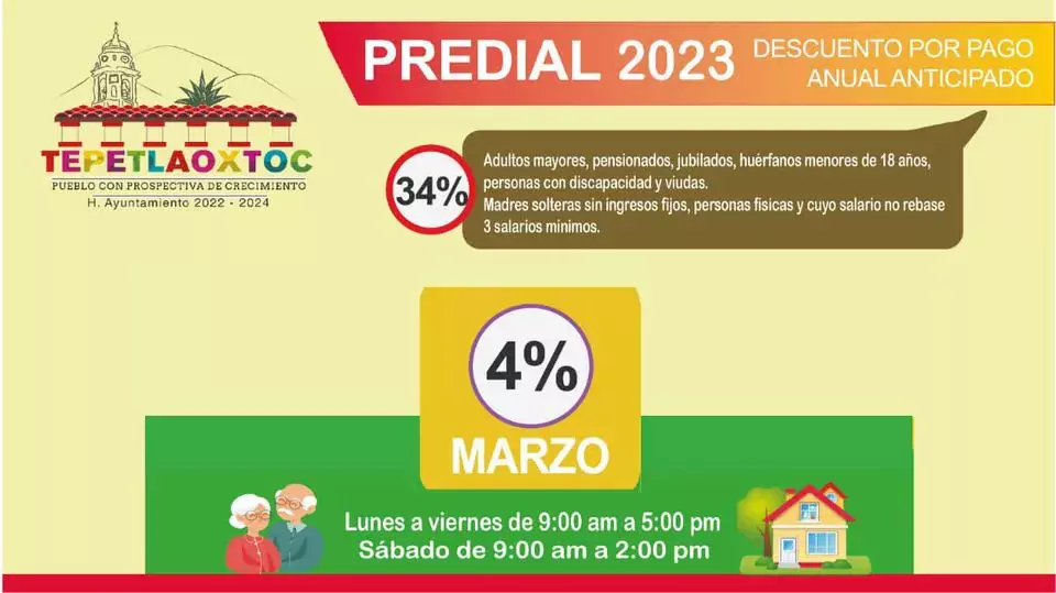 Aprovecha el descuento del 4 en pago del Predial 2023 jpg