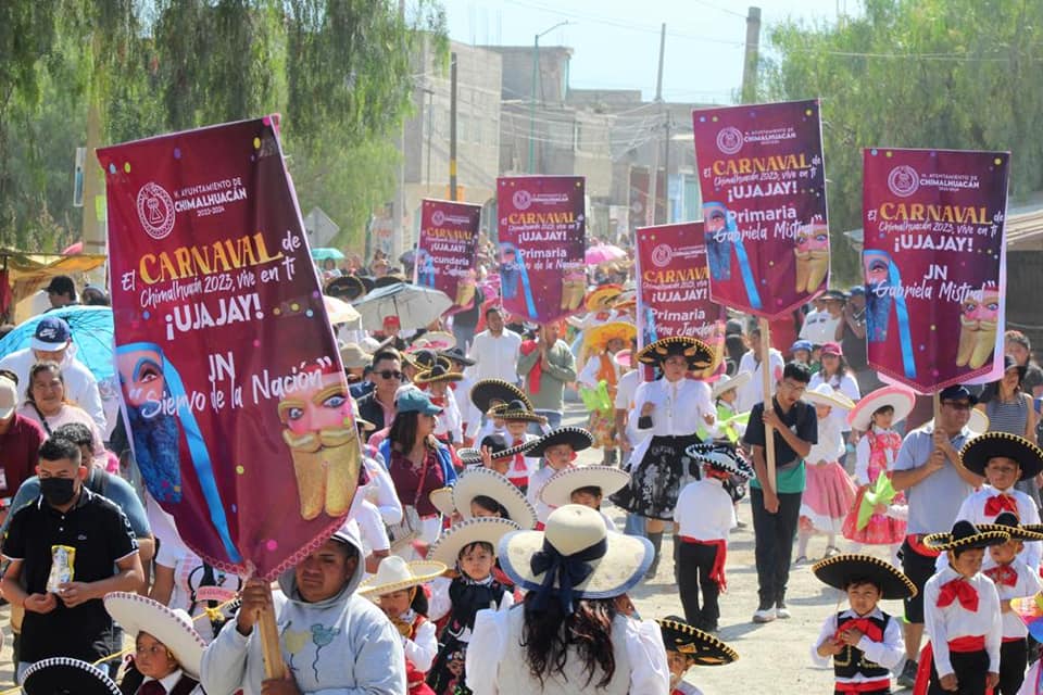 CARNAVAL CHIMALHUACAN 2023 VIVE EN TI ¡UJAJAY¡ LLEGA A LA