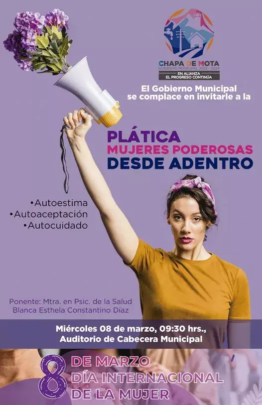 En el marco del diaInternacionaldelaMujer el Gobierno Municipal te invita jpg