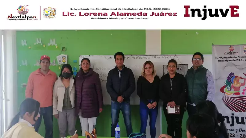 La presidente Municipal Lic Lorena Alameda en coordinacion con el jpg