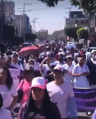 Marcha por el DiadelaMujer con miembros del Ayuntamiento de