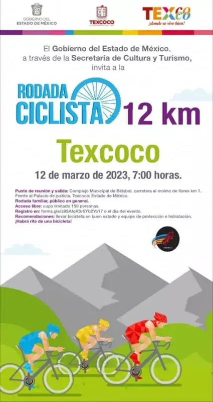 Participa en la rodada ciclista de 12km que se tiene jpg