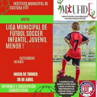 Participa en las ligas municipales de futbol