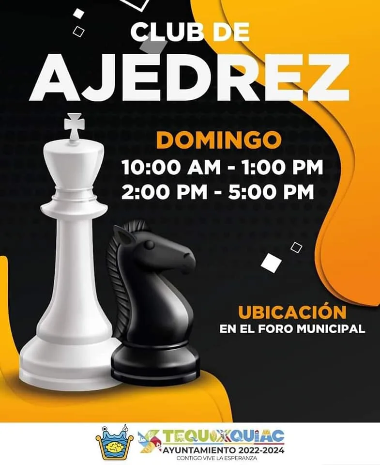 ¡Acercate al Club de Ajedrez La Coordinacion Municipal de Juventud jpg