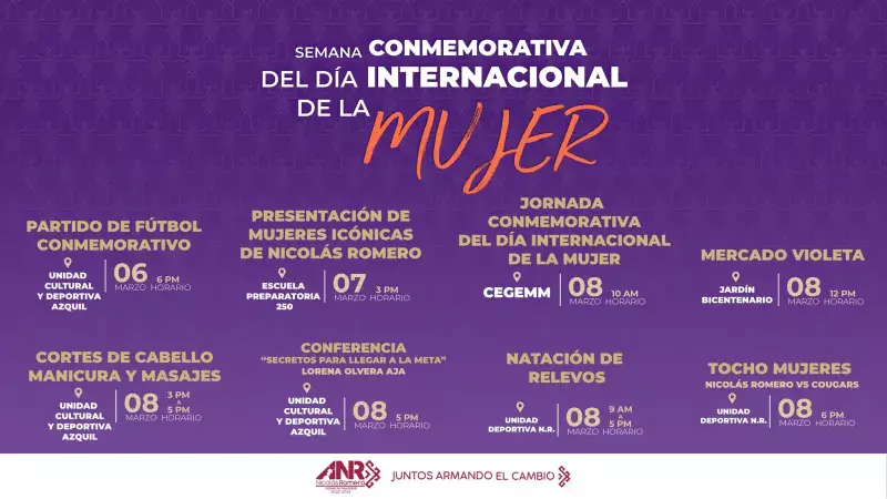 ¡Acude a las actividades de nuestra Semana Conmemorativa del DiaInternacionalDe jpg