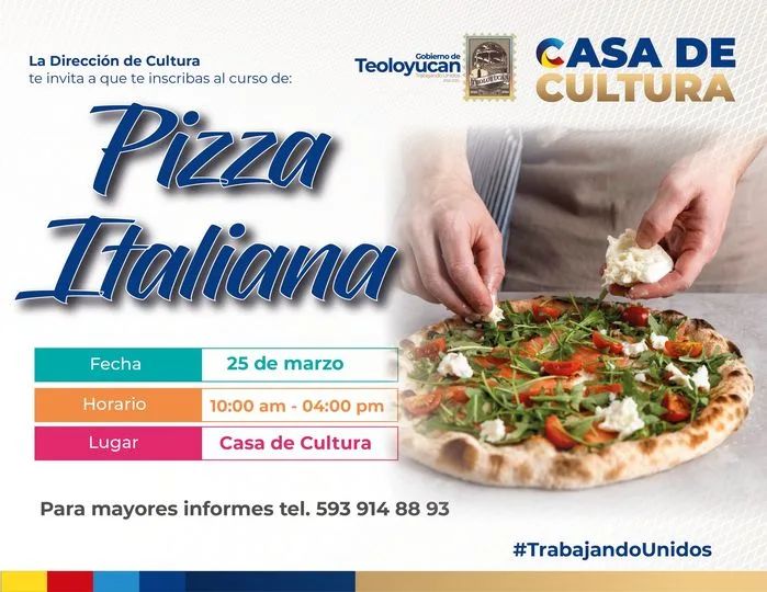 ¡Aprende a hacer Pizza Italiana El H Ayuntamiento de Teoloyucan jpg