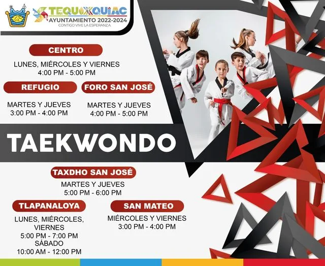 ¡Asiste a las CLASES GRATUITAS de Tae Kwon Do en jpg