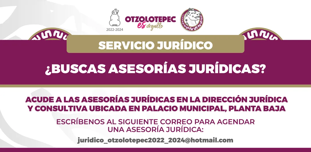 ¡Atencion vecino de Otzolotepec ¿Requieres asesoria juridica jpg