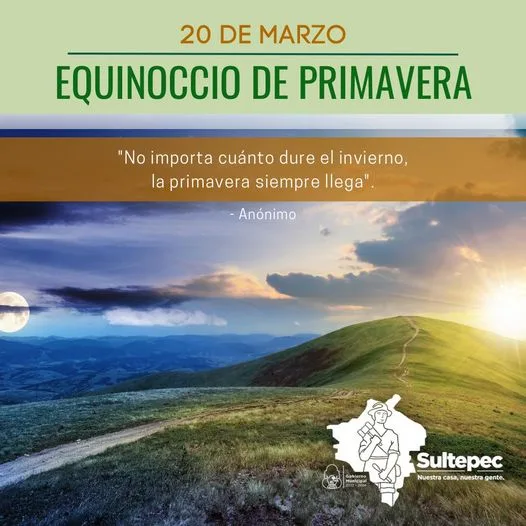 ¡Celebra la llegada de la primavera Hoy es el equinoccio jpg