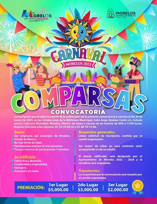 ¡Es momento de que participes en nuestras comparsas del Carnaval jpg