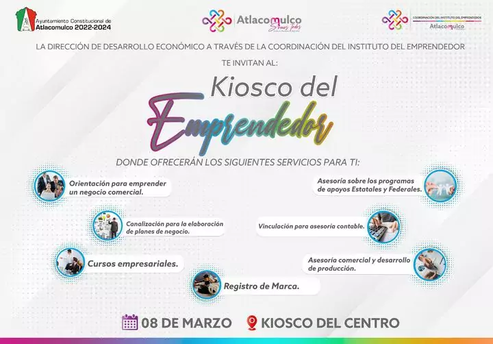 ¡Te invitamos a participar en el KIOSKO DEL EMPRENDEDOR Recibe jpg