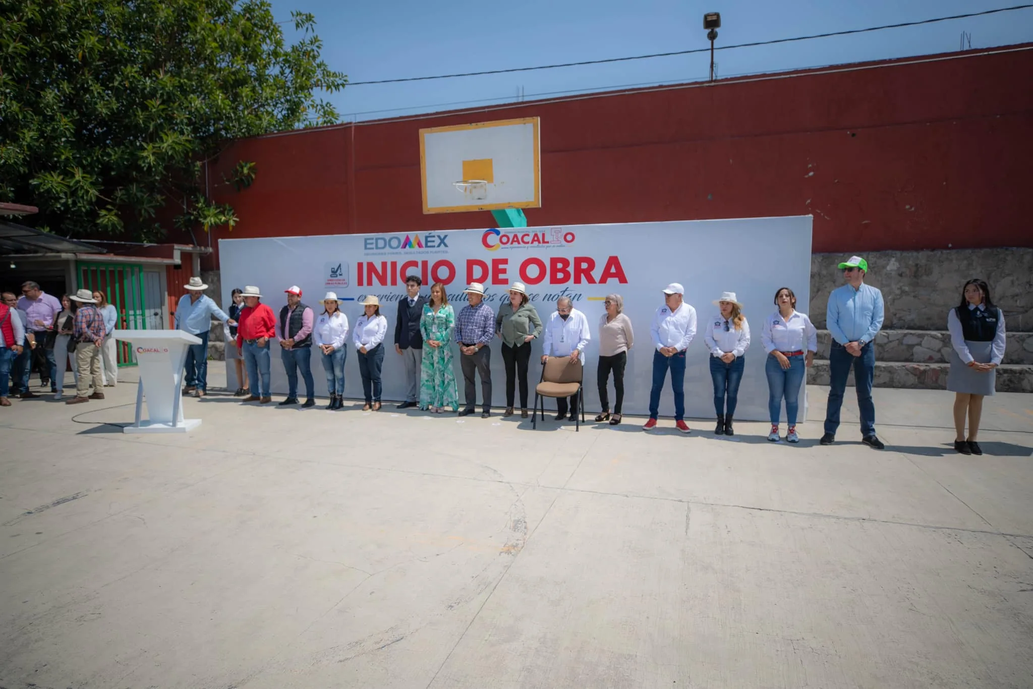 ¡UnaObraEnCadaEscuela llego al Jardin de Ninos Estado de Mexico y jpg