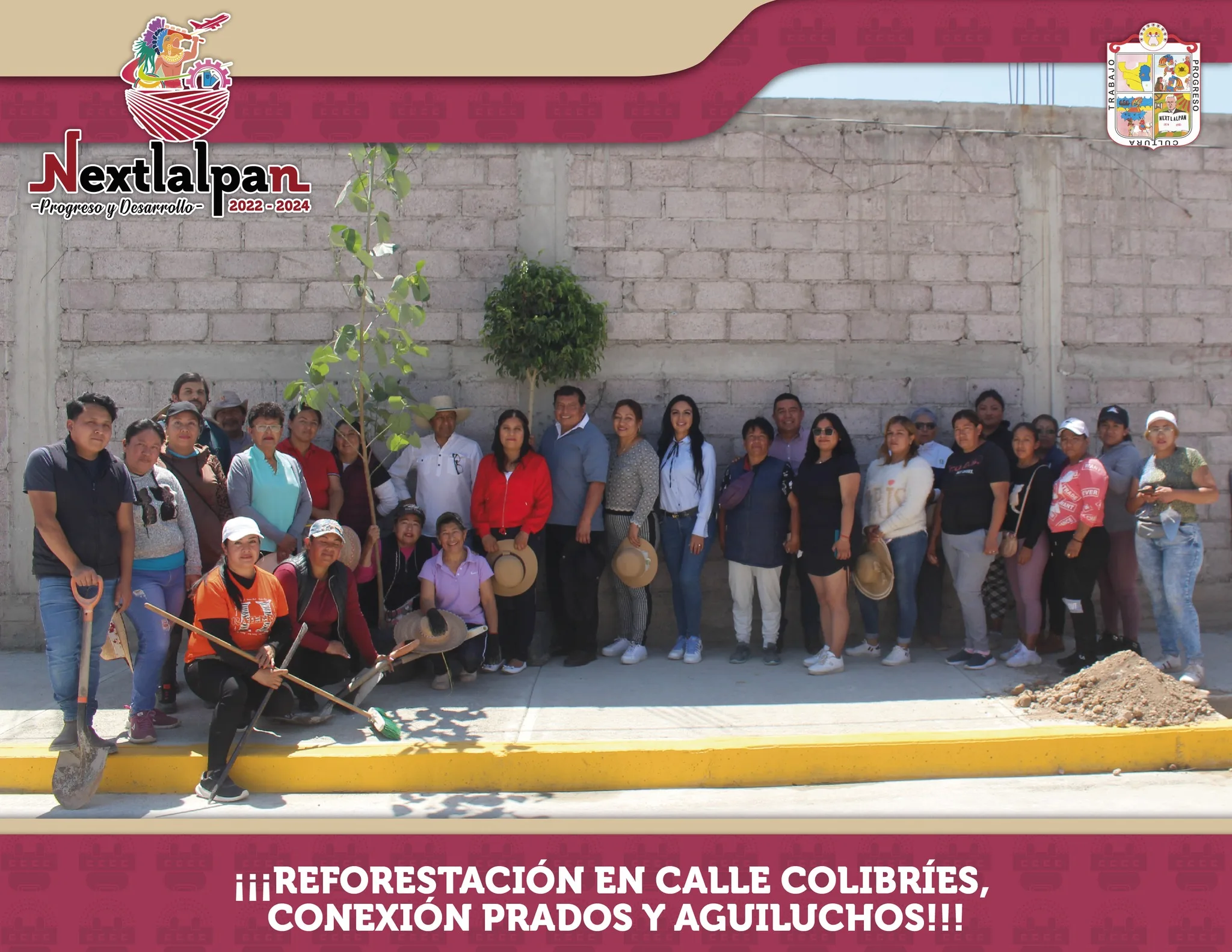 ¡¡¡REFORESTACION EN CALLE COLIBRIES CONEXION PRADOS Y AGUILUCHOS jpg