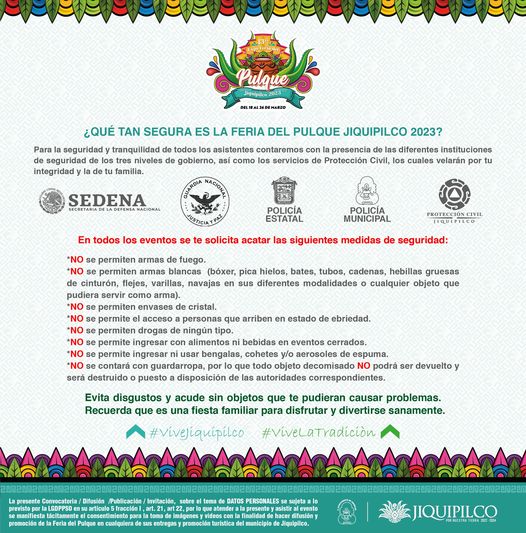 ¿QUE TAN SEGURA ES LA EXPO FERIA DEL PULQUE EN