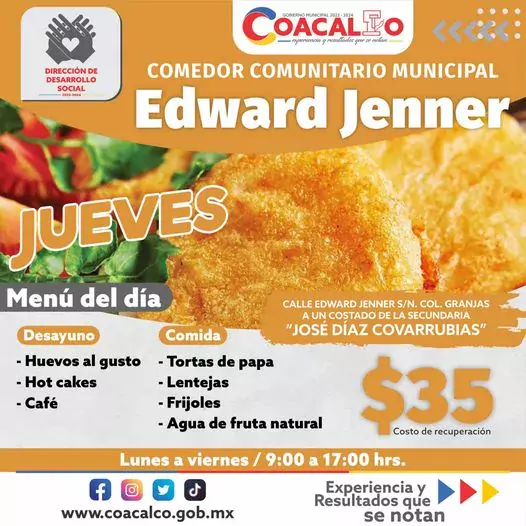 ¿Ya nos visitaste en el Comedor Comunitario Edward Jenner Checa jpg