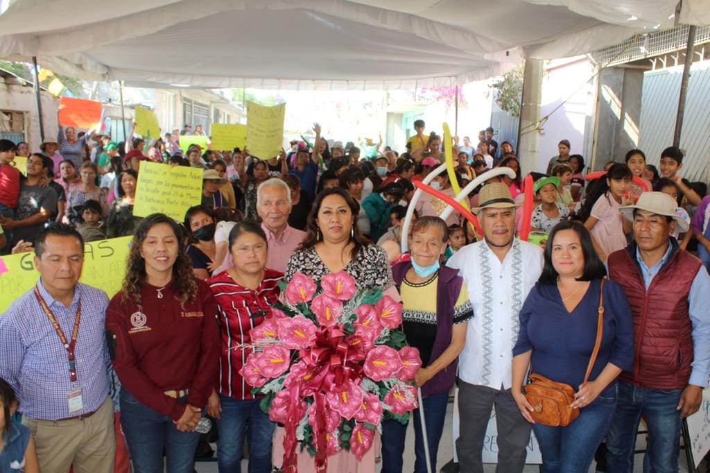 1680372629 911 EL GOBIERNO DE CHIMALHUACAN ENTREGA OBRA DE PAVIMENTACION EN XOCHIACA