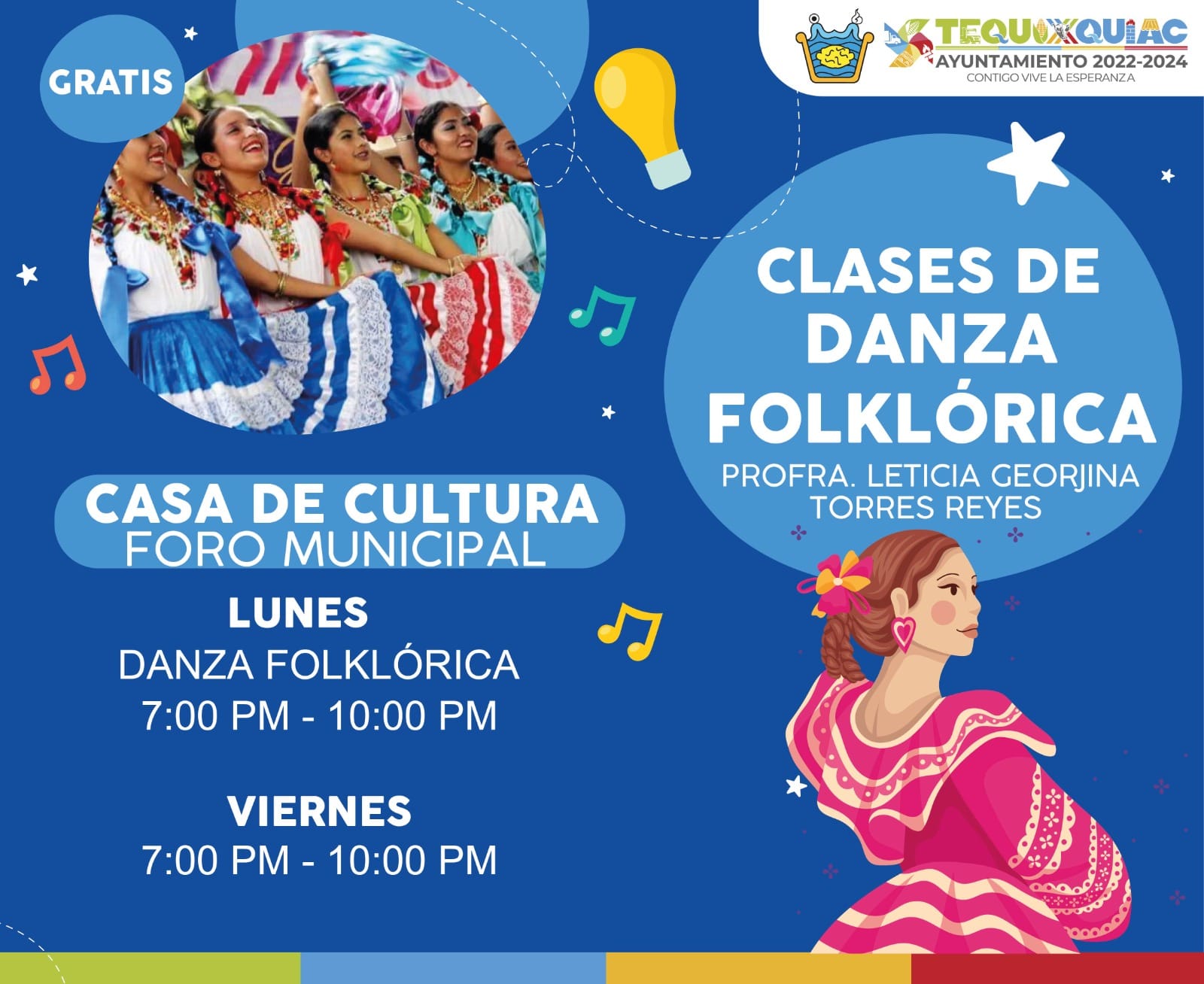 1680389539 770 ¡Asiste a las clases gratuitas de Danza Folclorica en los