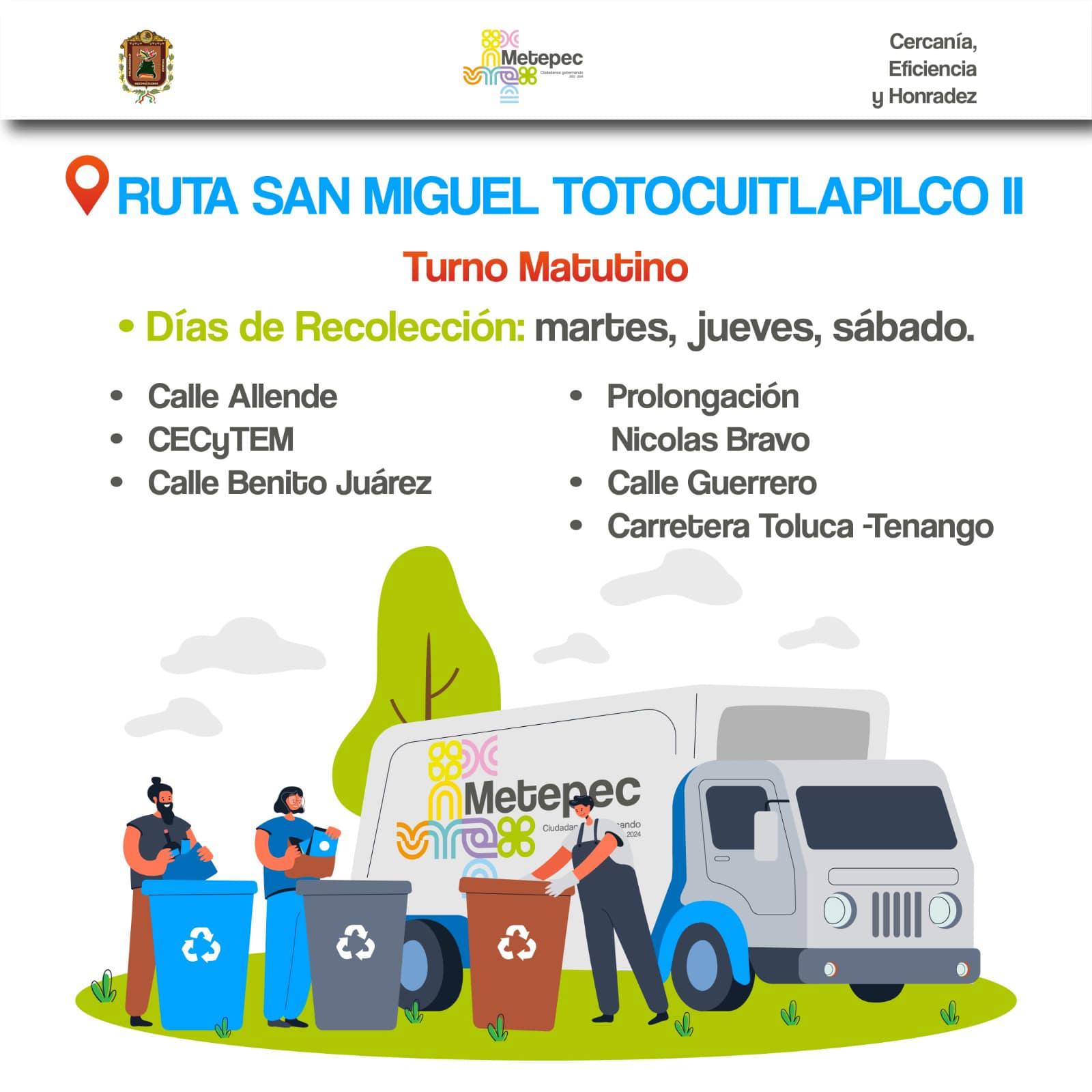 1680460275 367 Vecinos aqui les dejamos las rutas de los camiones recolectores