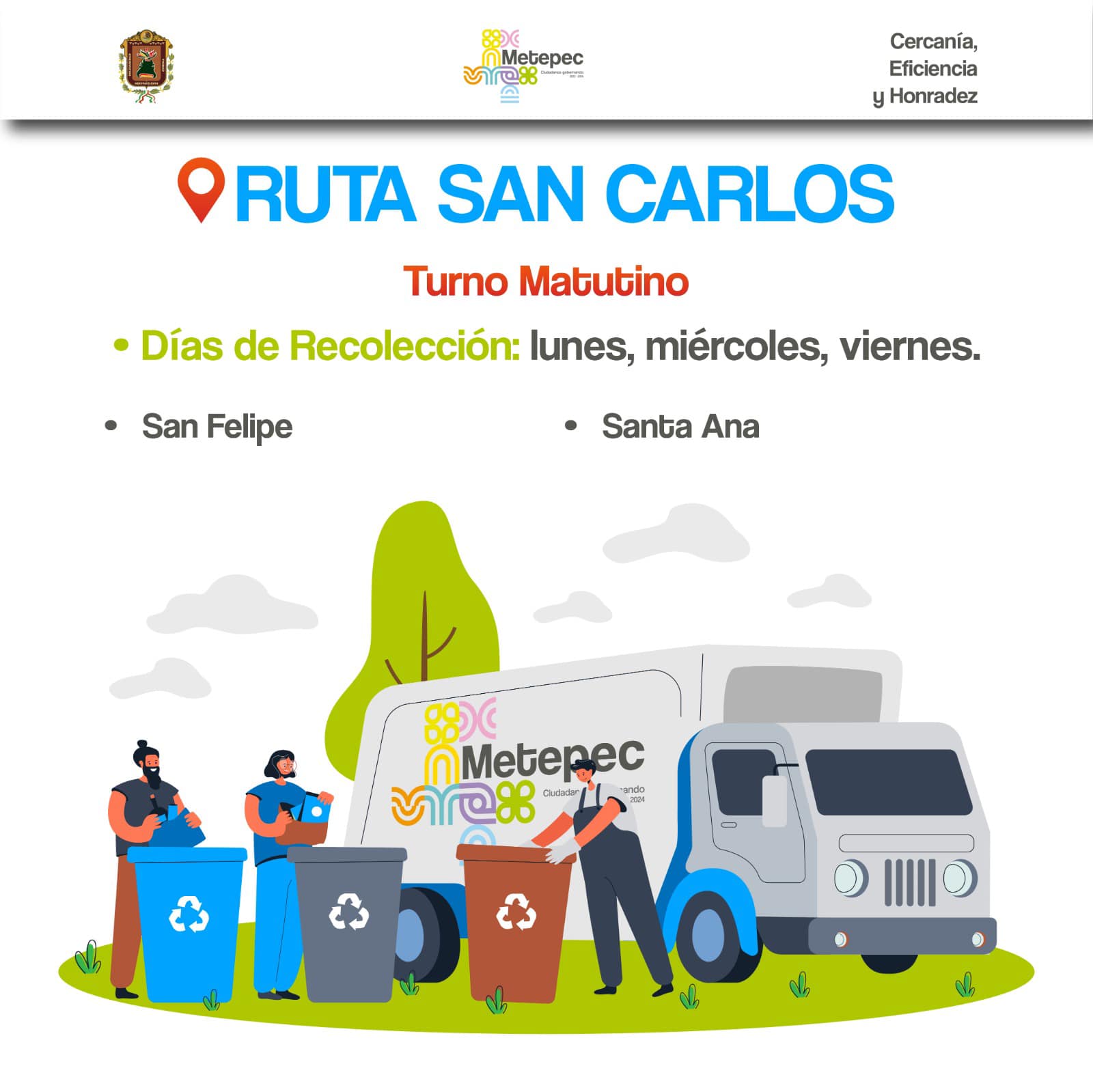 1680460278 955 Vecinos aqui les dejamos las rutas de los camiones recolectores