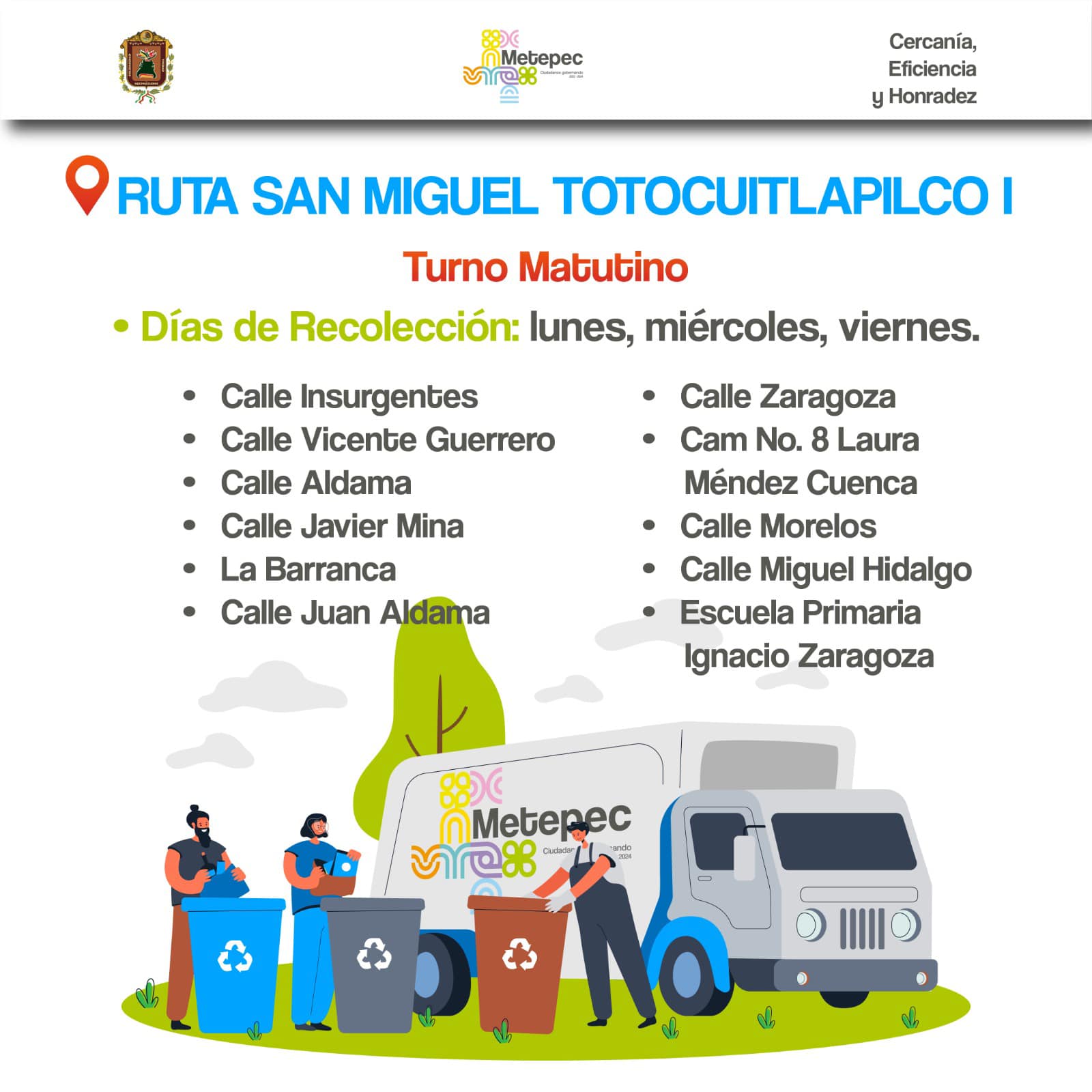 1680460281 91 Vecinos aqui les dejamos las rutas de los camiones recolectores