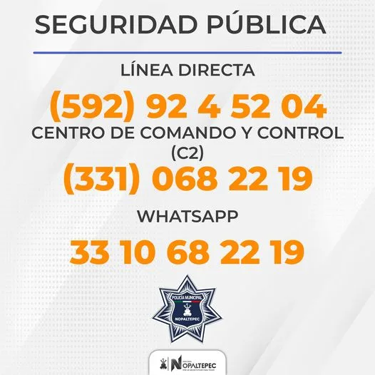 1681229086 Compartimos los numeros de Seguridad Publica jpg