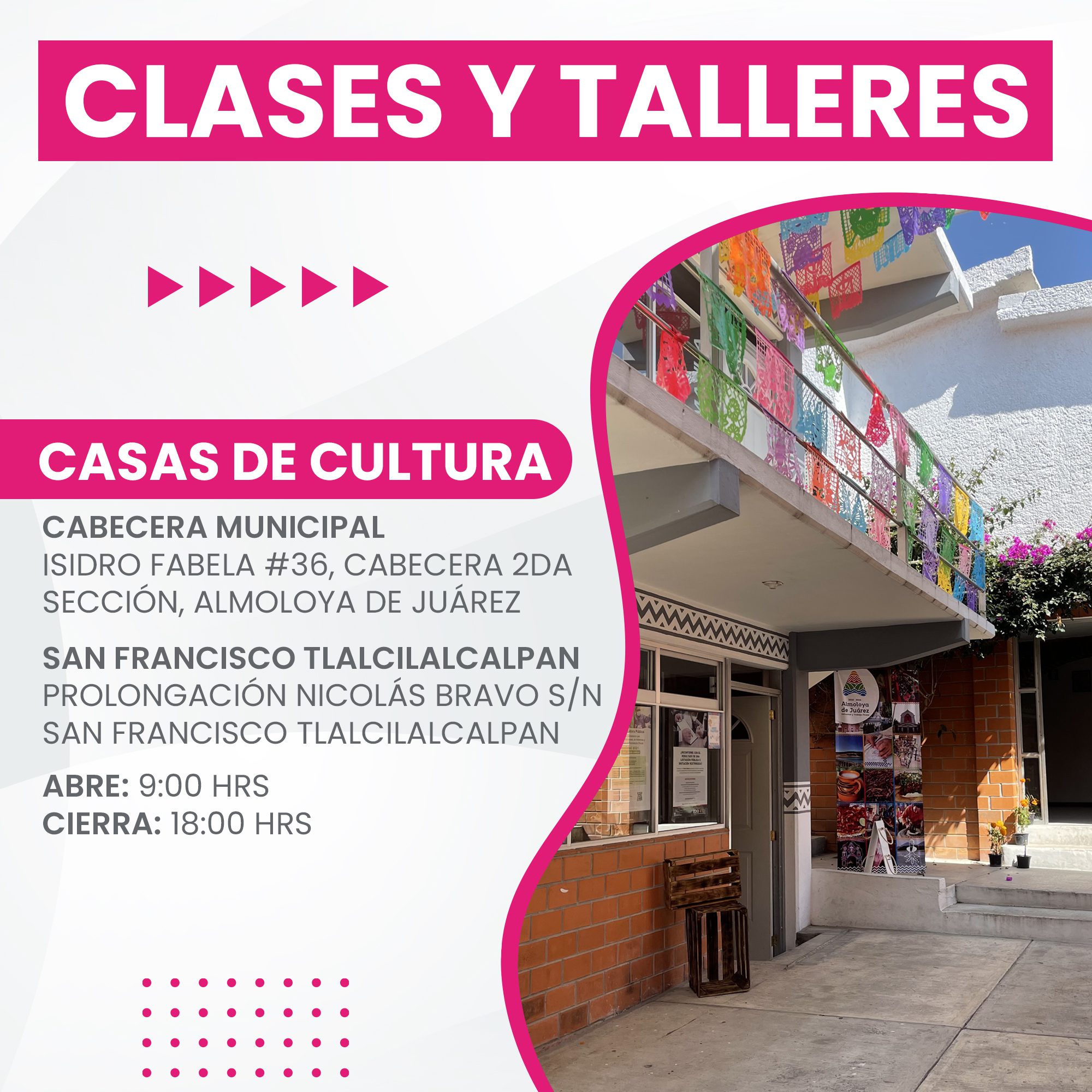 1681237704 735 Vecinas y vecinos les compartimos las clases y talleres que