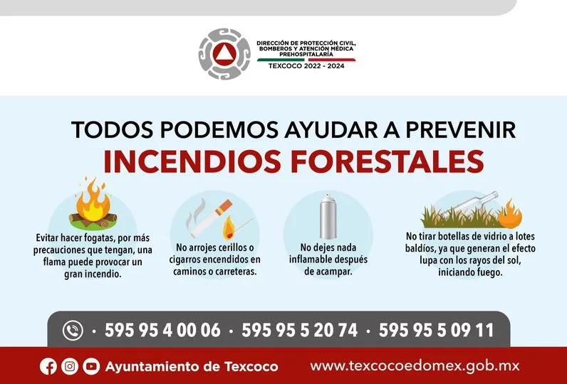 1681245655 Ayudemos a prevenir incendios forestales siguiendo los siguientes pasos Texcoc jpg