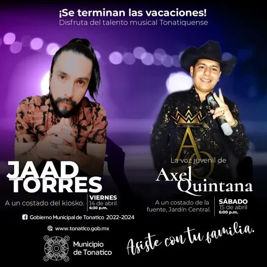 1681416174 Este finde disfruta de musica en vivo puro TalentoTonatiquense jpg