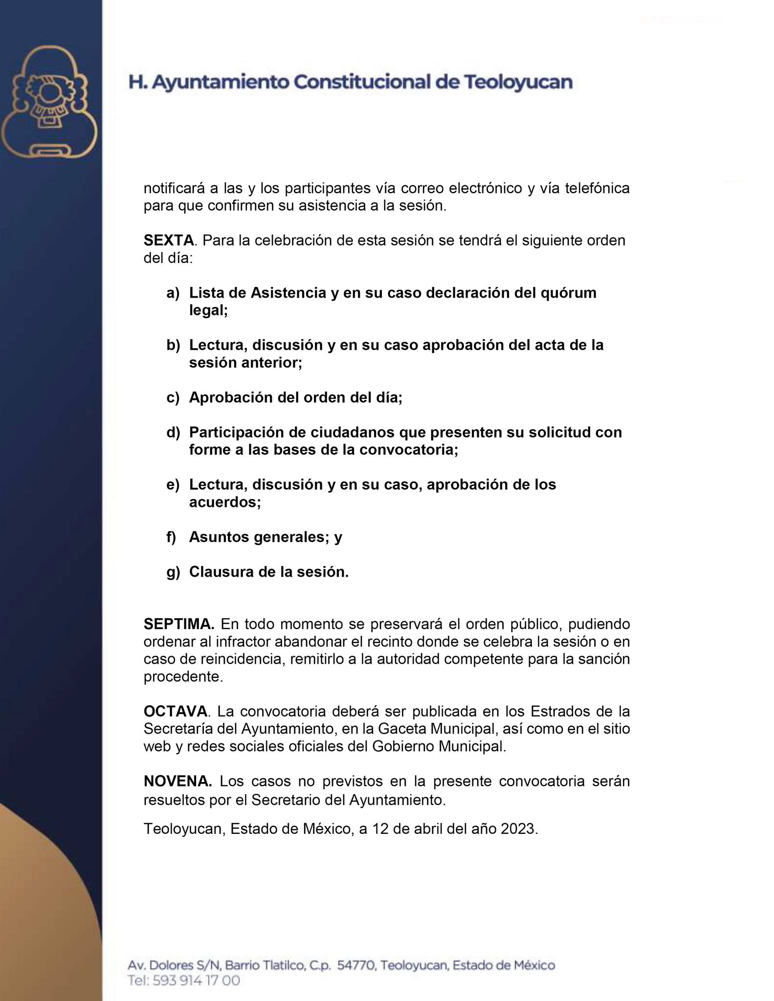 1681506444 58 Les compartimos la convocatoria para participar en la Segunda Sesion