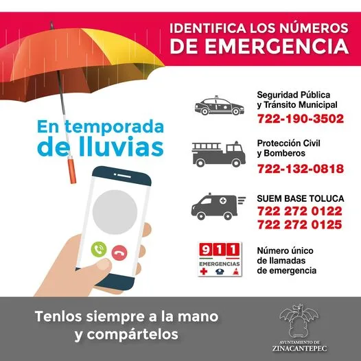 1681747736 Compartimos los telefonos de emergencia en Zinacantepec jpg