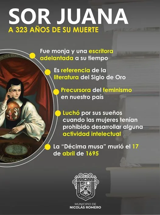 1681824527 La poetisa Sor Juana Ines de la Cruz es vista jpg