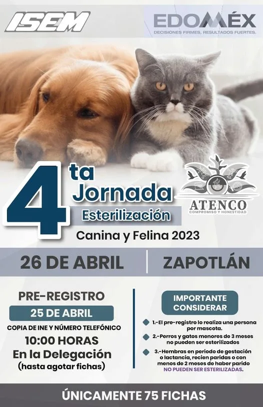 1681841264 CUARTA JORNADA DE ESTERILIZACION CANINA Y FELINA 2023 A traves jpg