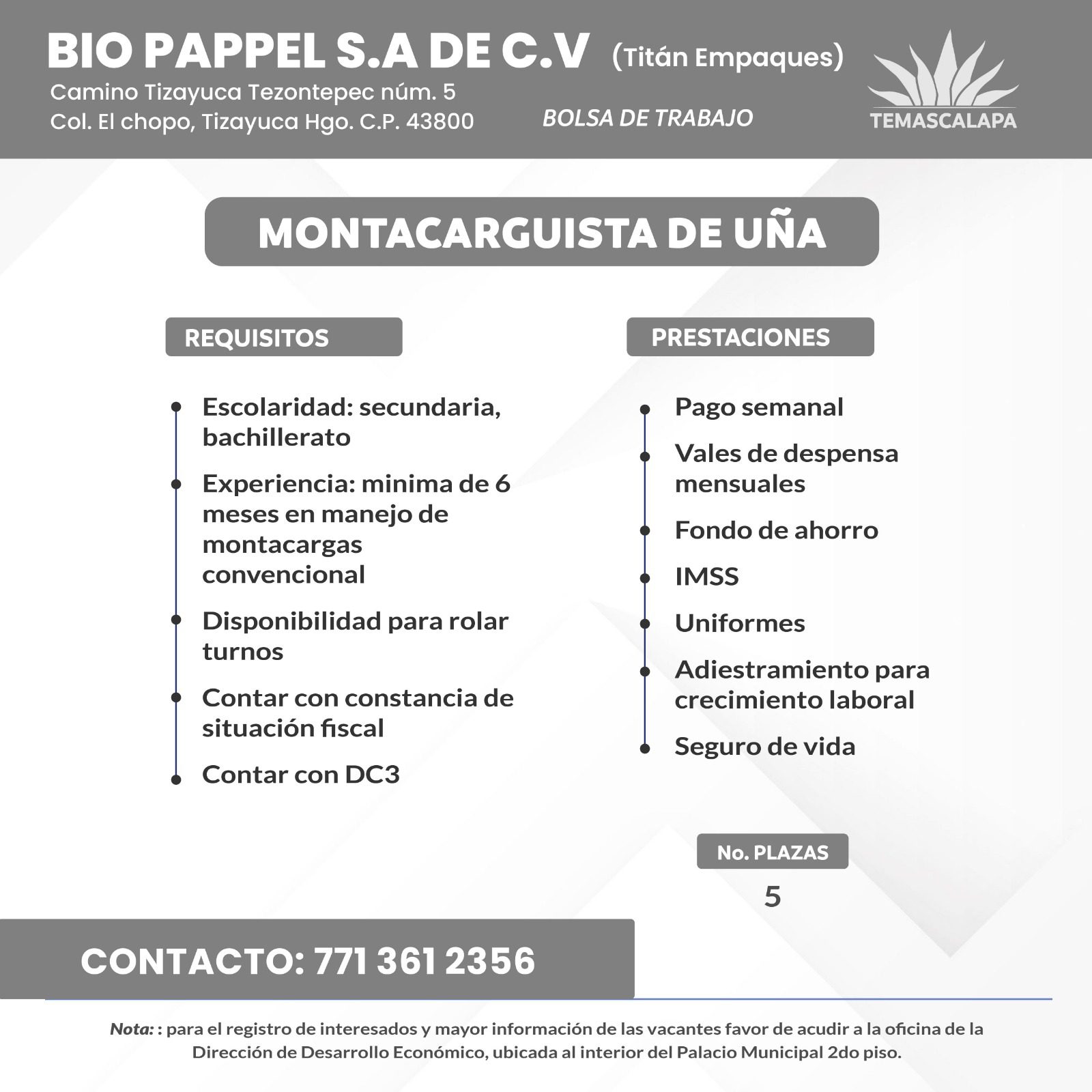 1681946493 569 Empleo Te compartimos las vacantes de empresas interesadas en