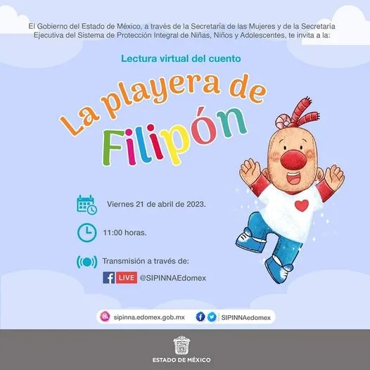 1681948373 SE INVITA A LA LECTURA VIRTUAL DEL CUENTO LA PLAYERA jpg