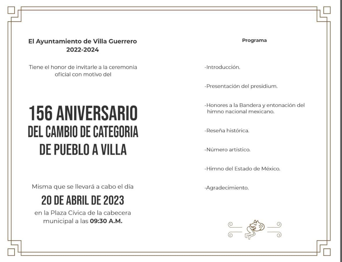 1681999280 119 156 Aniversario del cambio de categoria de pueblo a villa