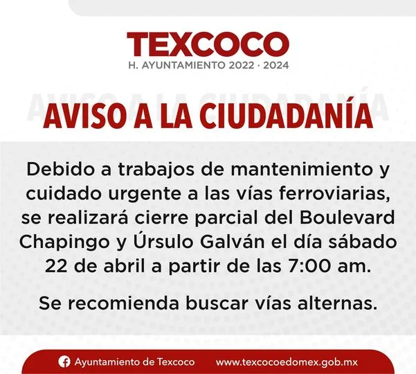 1682021514 Aviso importante a la ciudadania Tomar sus precauciones TexcocoDondeSeViveBie jpg