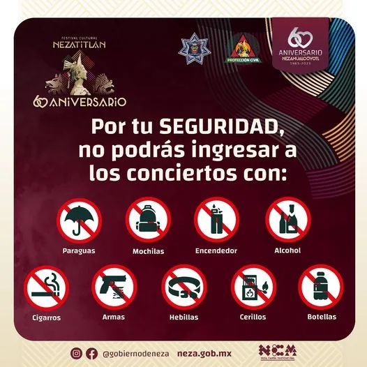 1682102272 Seguridad Recuerda que no podras ingresar a los eventos jpg