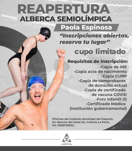 1682358476 Inscripciones abiertas para la alberca semiolimpica Paola Espinosa jpg