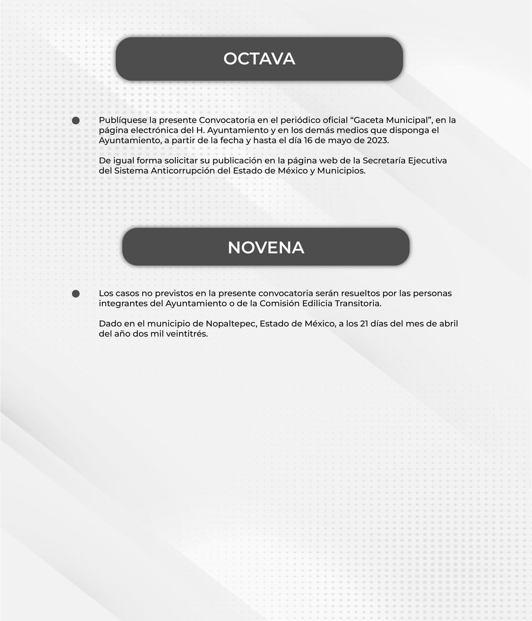 1682367640 271 Segunda convocatoria para integrar la comision de seleccion municipal que