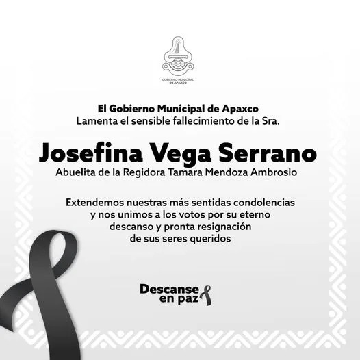 1682611371 Lamentamos el sensible fallecimiento de la Sra Josefina Vega Serrano jpg