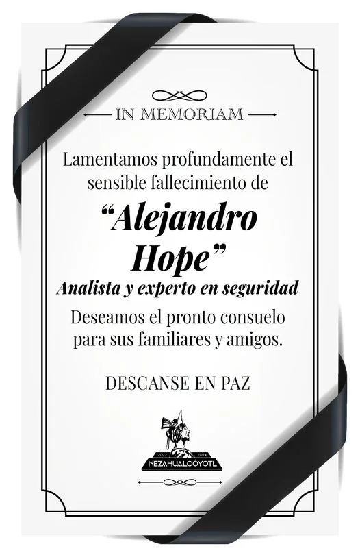 1682703767 Lamentamos profundamente el sensible fallecimiento de Alejandro Hope analista y jpg