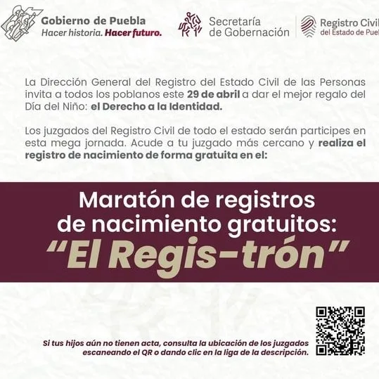 1682774459 Recuerda Hoy tenemos Maraton de Registros de Nacimiento Gratuitos jpg