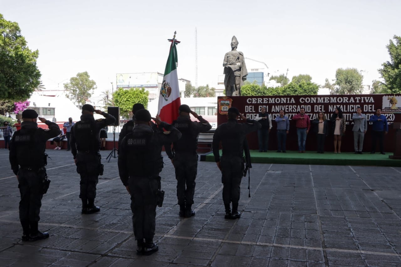 1682783666 406 Ceremonia conmemorativa del 621 aniversario del natalicio de Nezahualcoyotl el