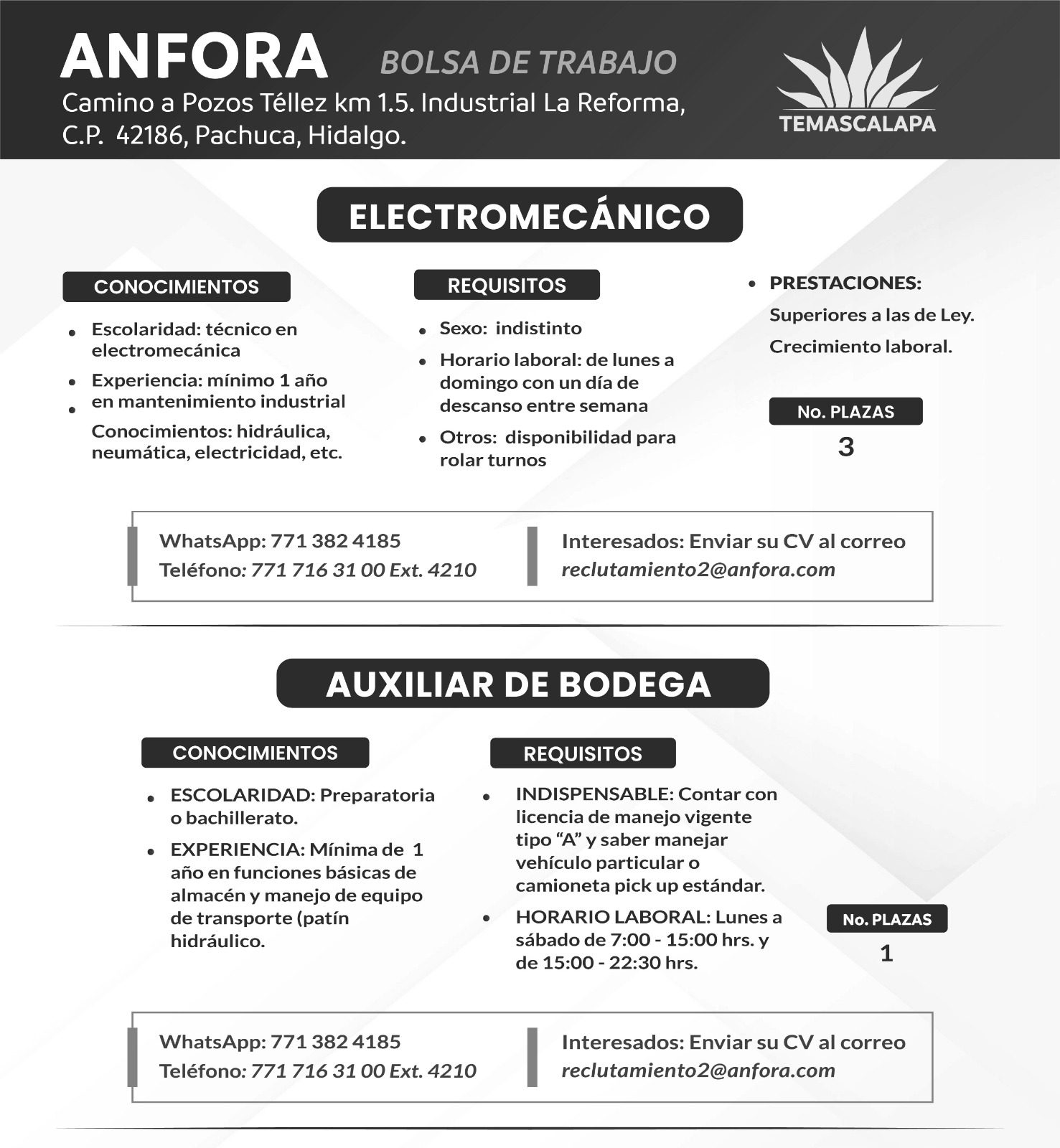 1682801958 426 Empleo Te compartimos las vacantes de empresas interesadas en