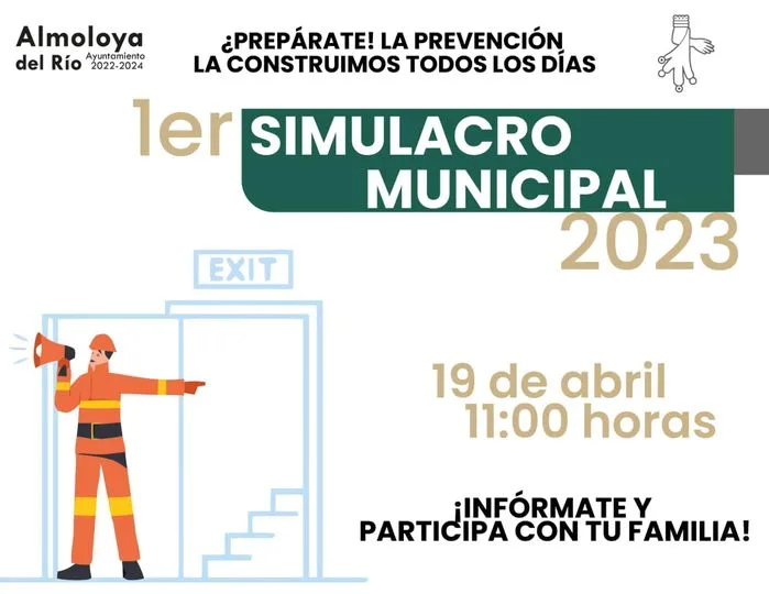 Atencion ¡Preparate para el 1er SimulacroNacional de 2023 por escenario jpg