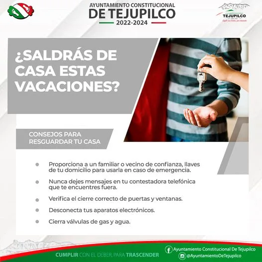 Infografia ¿Vas a dejar tu casa sola por vacaciones jpg