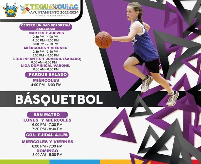 ¡Asiste a las CLASES GRATUITAS de Basquetbol en los diferentes jpg