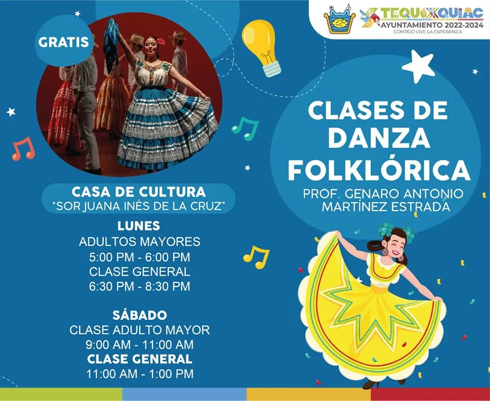 ¡Asiste a las clases gratuitas de Danza Folclorica en los jpg