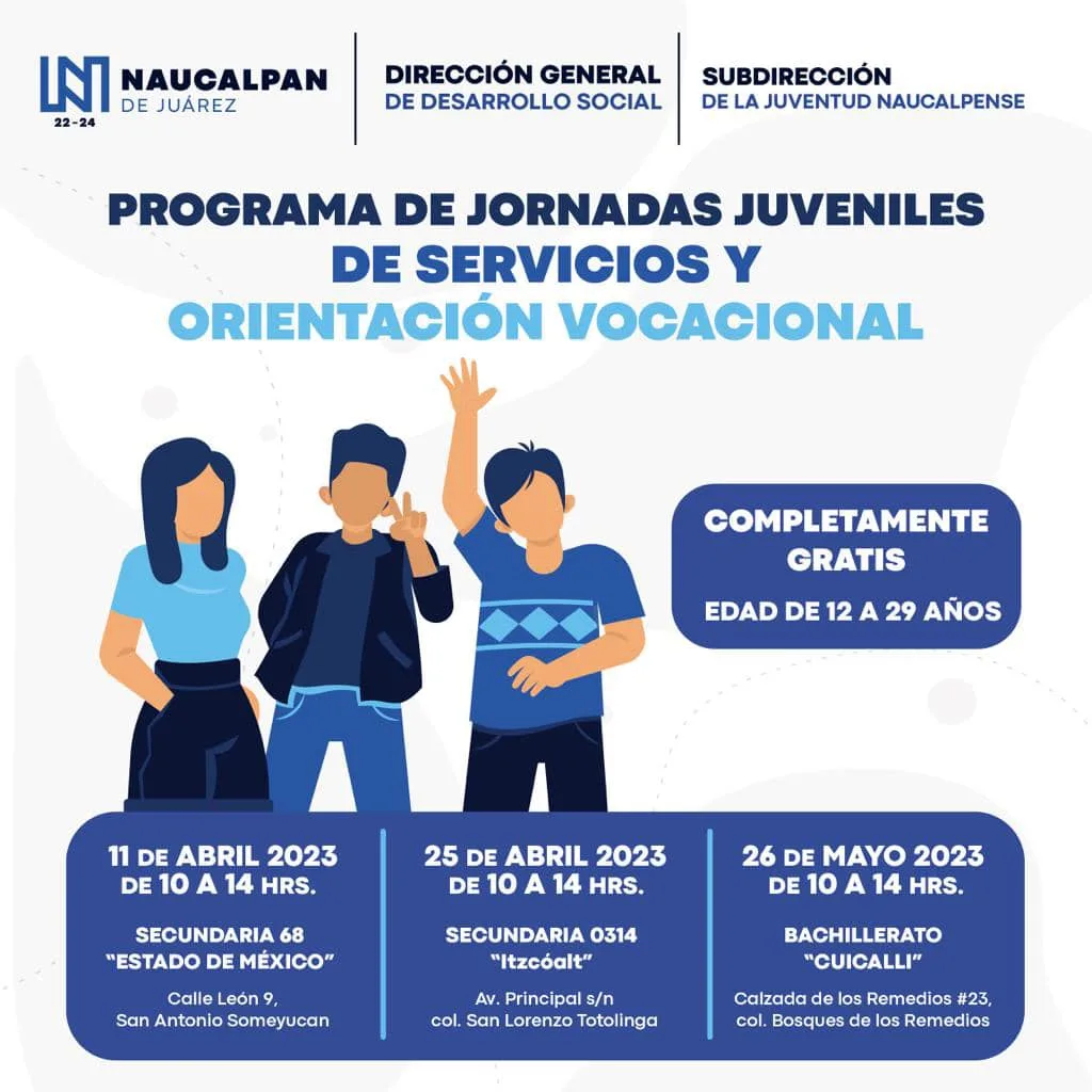 ¡Atencion jovenes naucalpenses Te invitamos a nuestro programa de Jornadas jpg