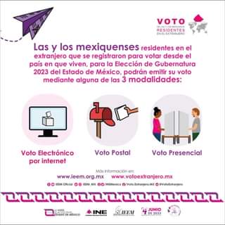 ¡Atencion mexiquenses residentes en el extranjero El Instituto Electoral del